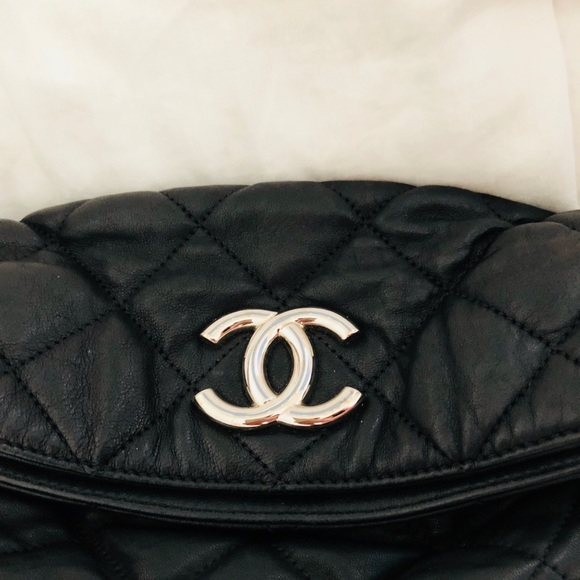 🖤❤️CHANEL Chain Around Lamb Quilted luxury hobo tote bag - Picture 2 of 10